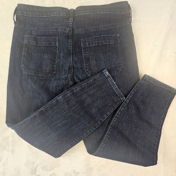 Gap Denim Leggings 14/32 Regular 4 Straight Front And Back Wide Thighs - Picture 11 of 12